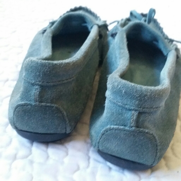 Vintage Minnetonka 10 Turquoise Moccasin Slip On - Picture 7 of 7